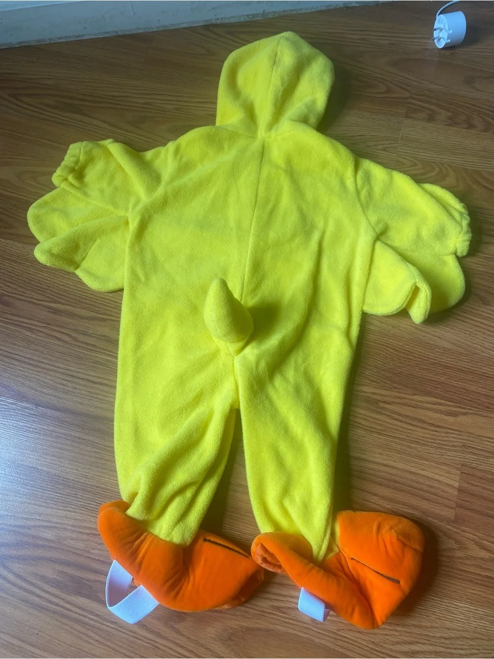 Y2K Yellow Duckling Kids One-Piece Costume - Hooded Footed Outfit